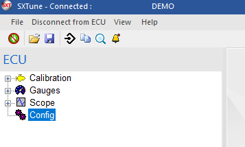 SXTune connected to ECU