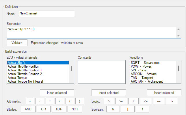 Create or edit a virtual channel