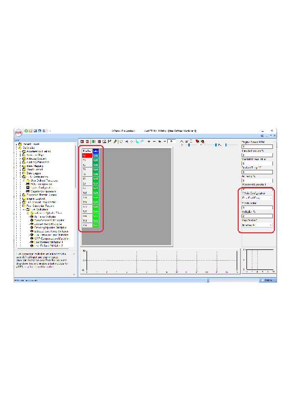 Fuel Correction — supplied flex-fuel correction calibration screen.